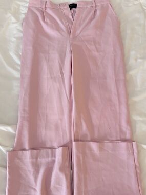 REVOLVE Light Pink Wide-Leg Trousers